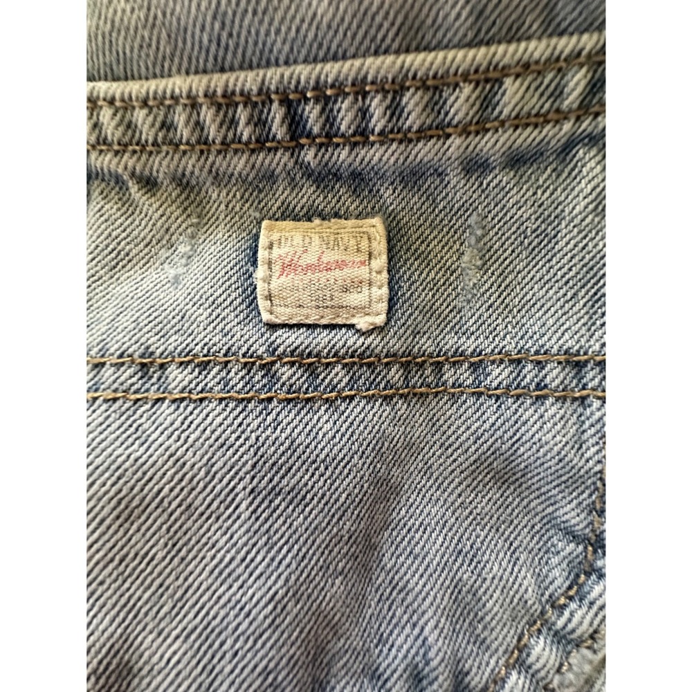 Old Navy Kids Light Wash Carpenter Jeans Workwear Denim Size 7 Adjustable Waist - Picture 4 of 6